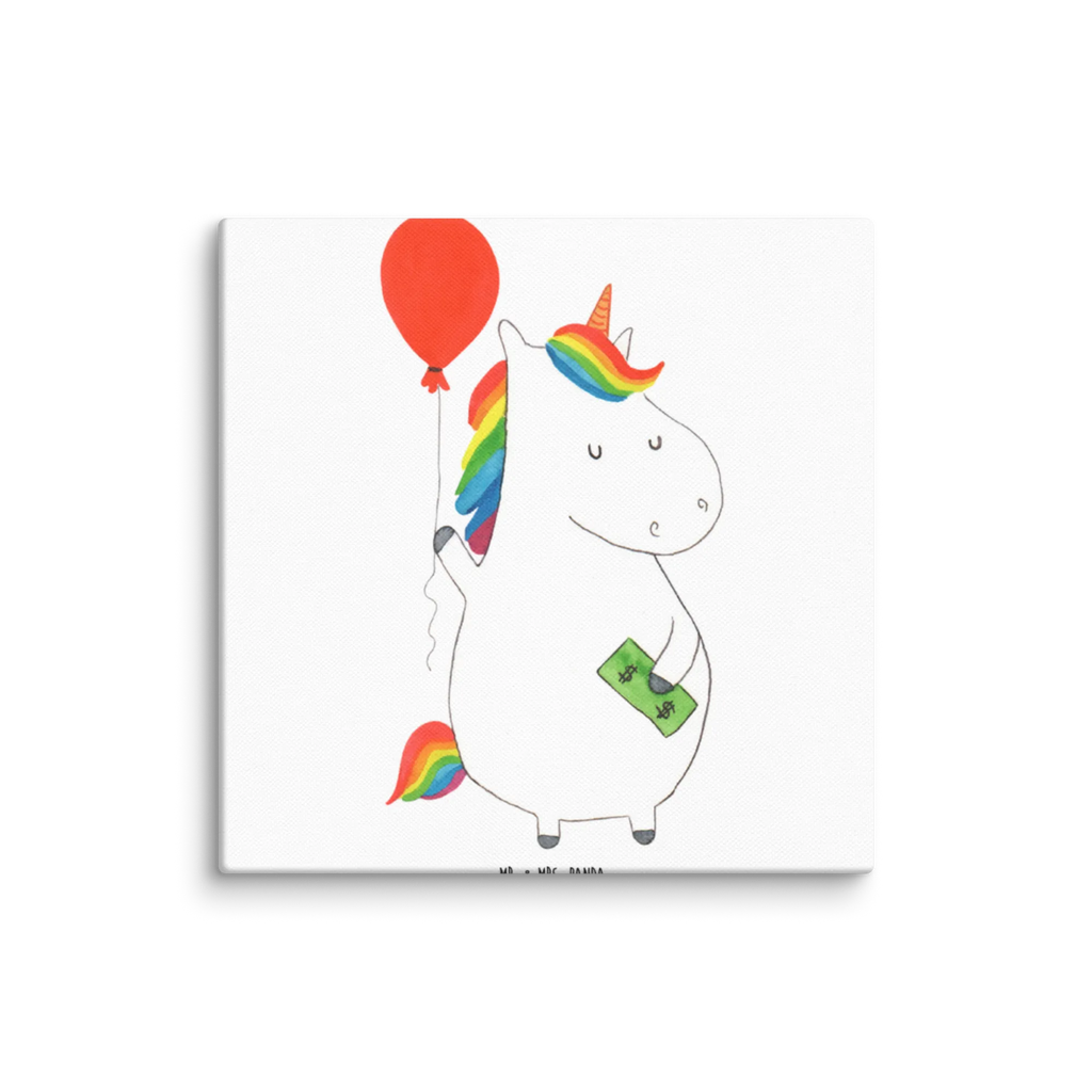 Leinwand Bild Einhorn Luftballon Kunstdruck, Leinwand, Unicorn, Einhorn, Einhorn Deko, Einhörner, Geld, Freundin, Lebenslust, Geschenk, Luftballon, Freude