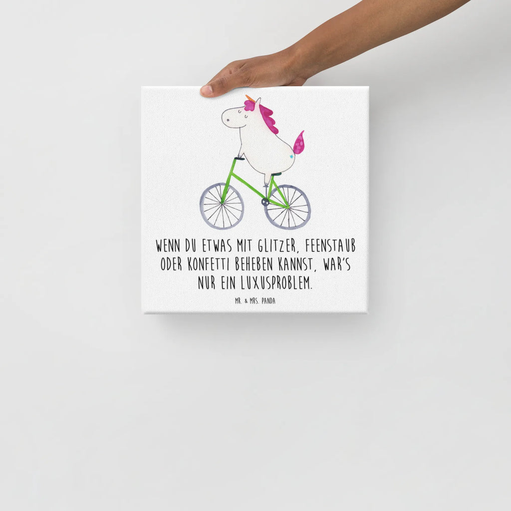 Leinwand Bild Einhorn Radfahrer Bild, Leinwand, Dekoration, Wanddeko, Kunstdruck, Einhorn, Einhörner, Einhorn Deko, Unicorn, Radfahren, Rad, Luxusproblem, Liebeskummer, Feenstaub, Konfetti, Bike, Kummer, Radfahrer