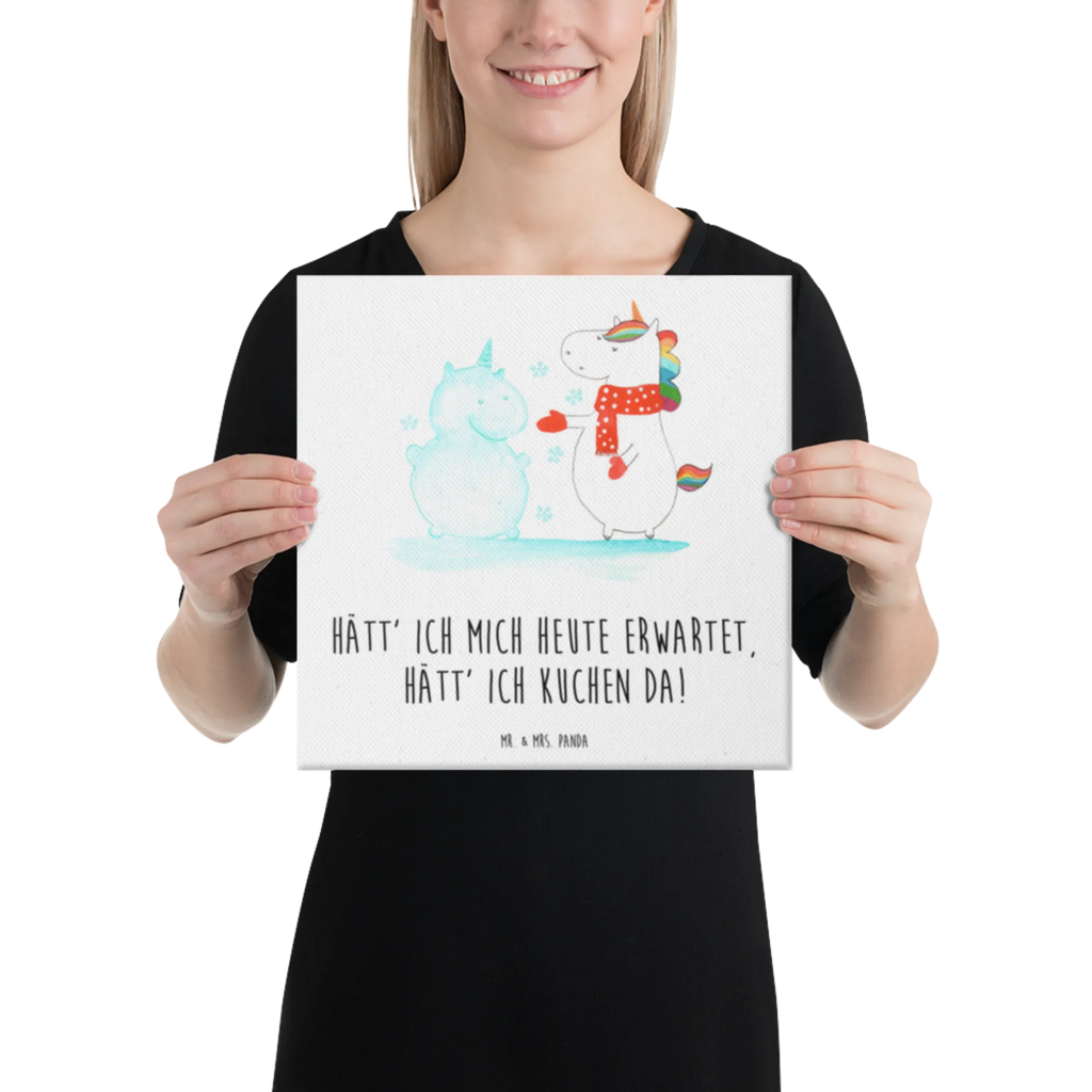 Canvas picture unicorn snowman Leinwand, Bild, Kunstdruck, Wanddeko, Dekoration, Einhorn, Einhörner, Einhorn Deko, Unicorn, Schneemann, Winter, Schnee, Kuchen, Weihnachten, kalt, Mütze, Handschuhe, X-Mas