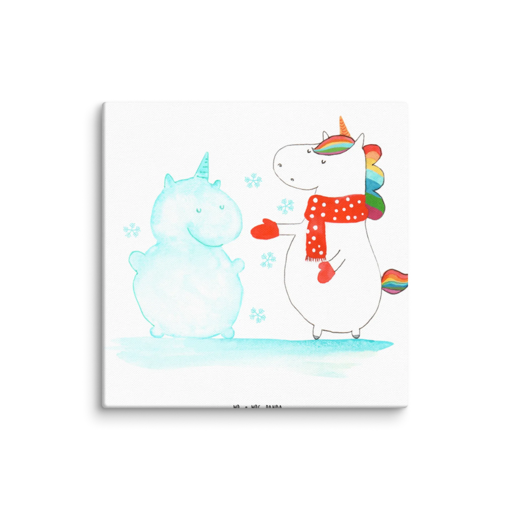 Canvas picture unicorn snowman Leinwand, Bild, Kunstdruck, Wanddeko, Dekoration, Einhorn, Einhörner, Einhorn Deko, Unicorn, Schneemann, Winter, Schnee, Kuchen, Weihnachten, kalt, Mütze, Handschuhe, X-Mas