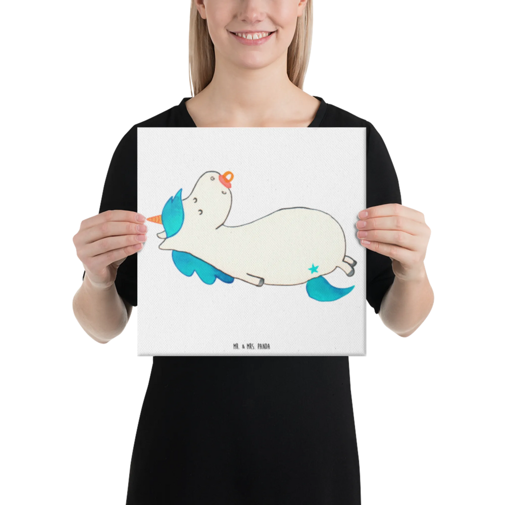 Canvas picture unicorn dummy Wanddeko, Kunstdruck, Dekoration, Bild, Leinwand, Einhorn, Einhörner, Einhorn Deko, Unicorn, Mama, Geschenk Geburt, Mutter, Säugling, Geburtstag, Baby, Geburt, Schnuller, Kleinkind