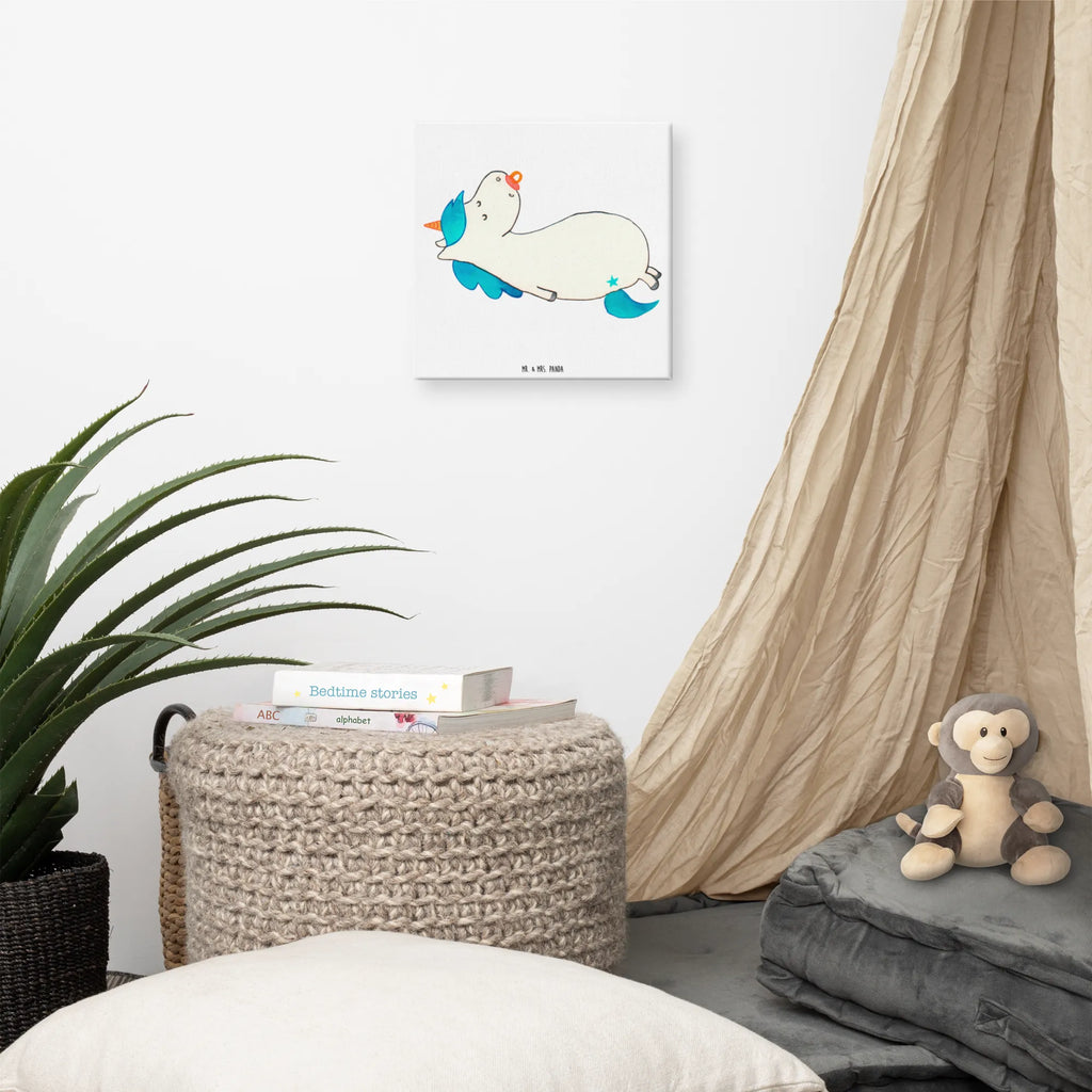 Canvas picture unicorn dummy Wanddeko, Kunstdruck, Dekoration, Bild, Leinwand, Einhorn, Einhörner, Einhorn Deko, Unicorn, Mama, Geschenk Geburt, Mutter, Säugling, Geburtstag, Baby, Geburt, Schnuller, Kleinkind