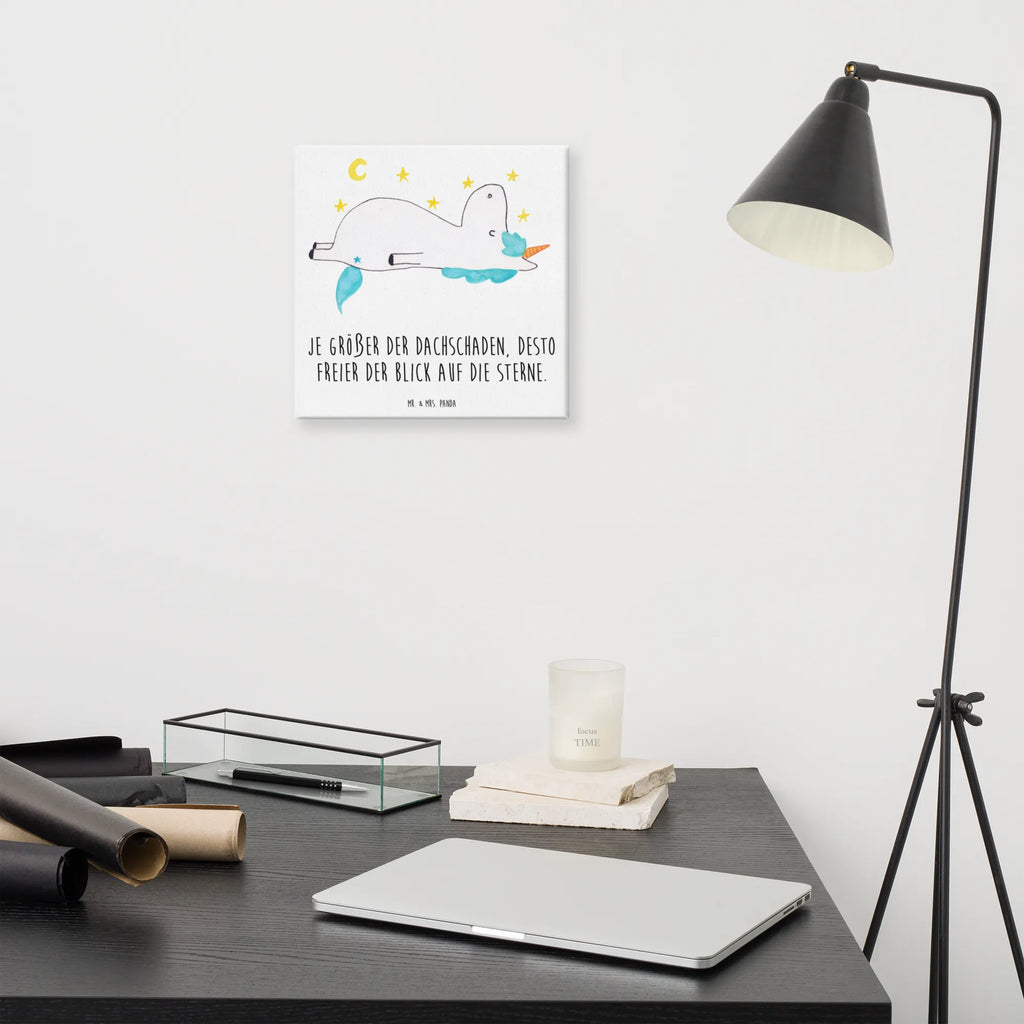 Canvas picture unicorn starry sky Dekoration, Kunstdruck, Bild, Wanddeko, Leinwand, Einhorn, Einhörner, Einhorn Deko, Unicorn, Sterne, Sternenhimmel, Dachschaden, Verrückt