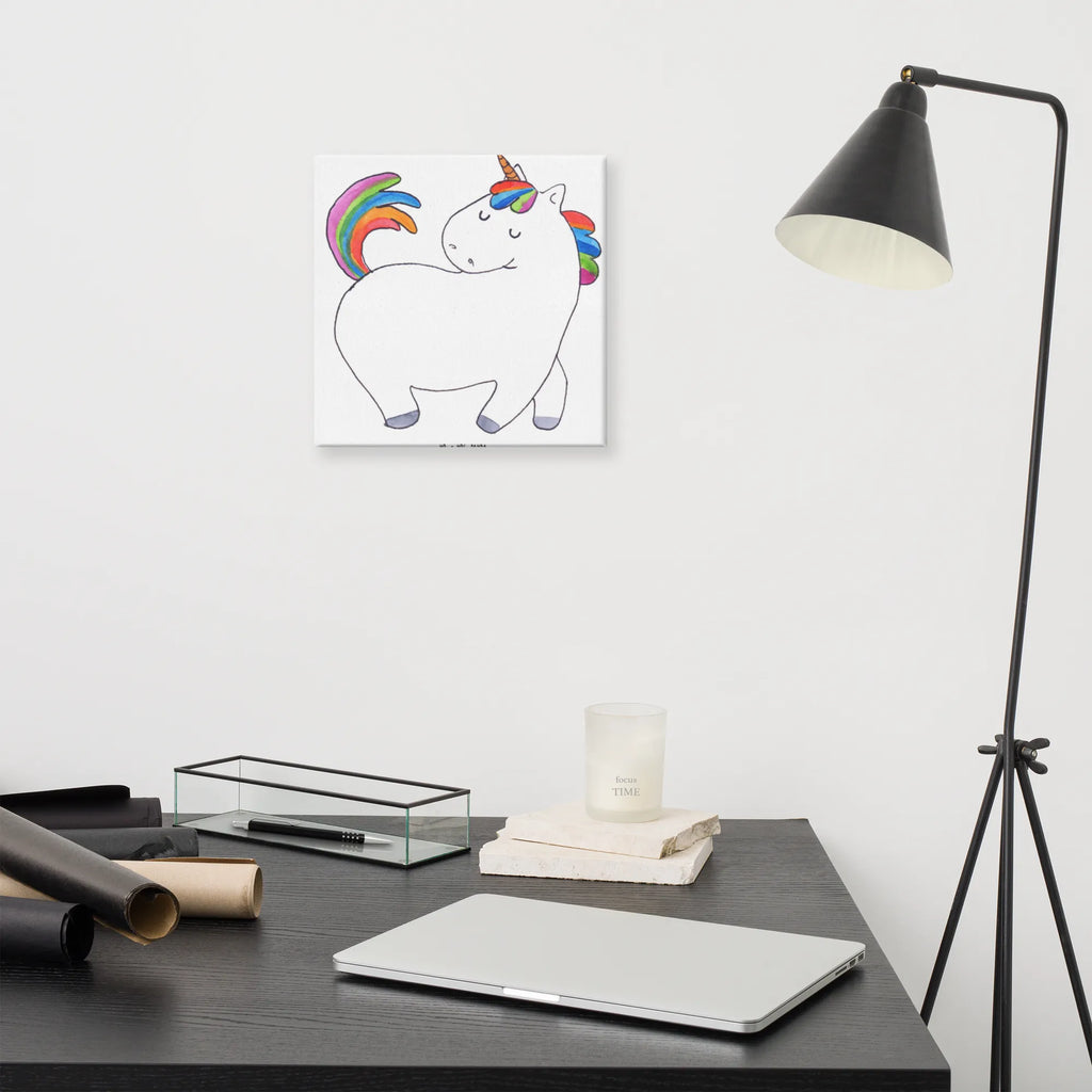 Leinwand Bild Einhorn stolzierend Leinwand, Kunstdruck, Unicorn, Einhorn, Einhorn Deko, Einhörner, Reiter, Geschenk, Freundin, Pferd, Anders, Stolz, Bunt, Reiten