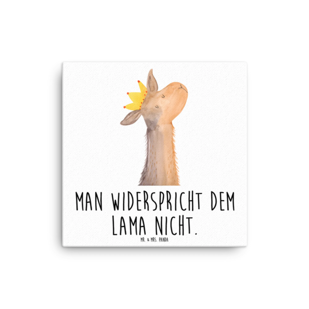 Leinwand Bild Lamakopf König Kunstdruck, Leinwand, Lama, Alpaka, Mama, König, Königin, Abi, Vorgesetzter, Chef, Abitur, Papa, Freundin, Kollegin, Lamas, Büro Kollege