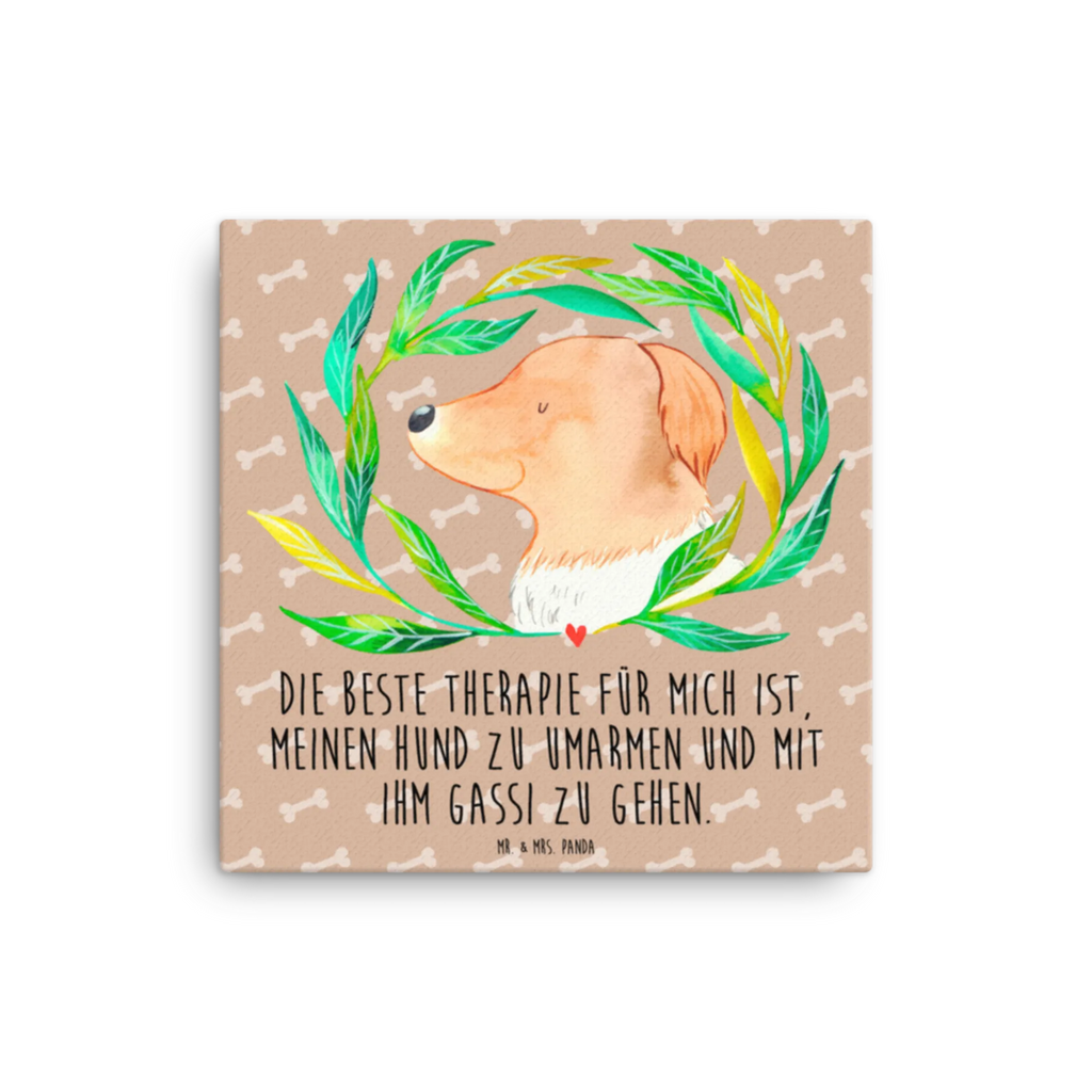 Canvas picture Dog Flower Kunstdruck, Leinwand, Hunderasse, Hundebesitzer, Sprüche, Hundemotiv, Haustier, Tierliebhaber, Hund, Ranke, Therapie, Selbsttherapie, Hundeglück, Hunde, Hundeliebe