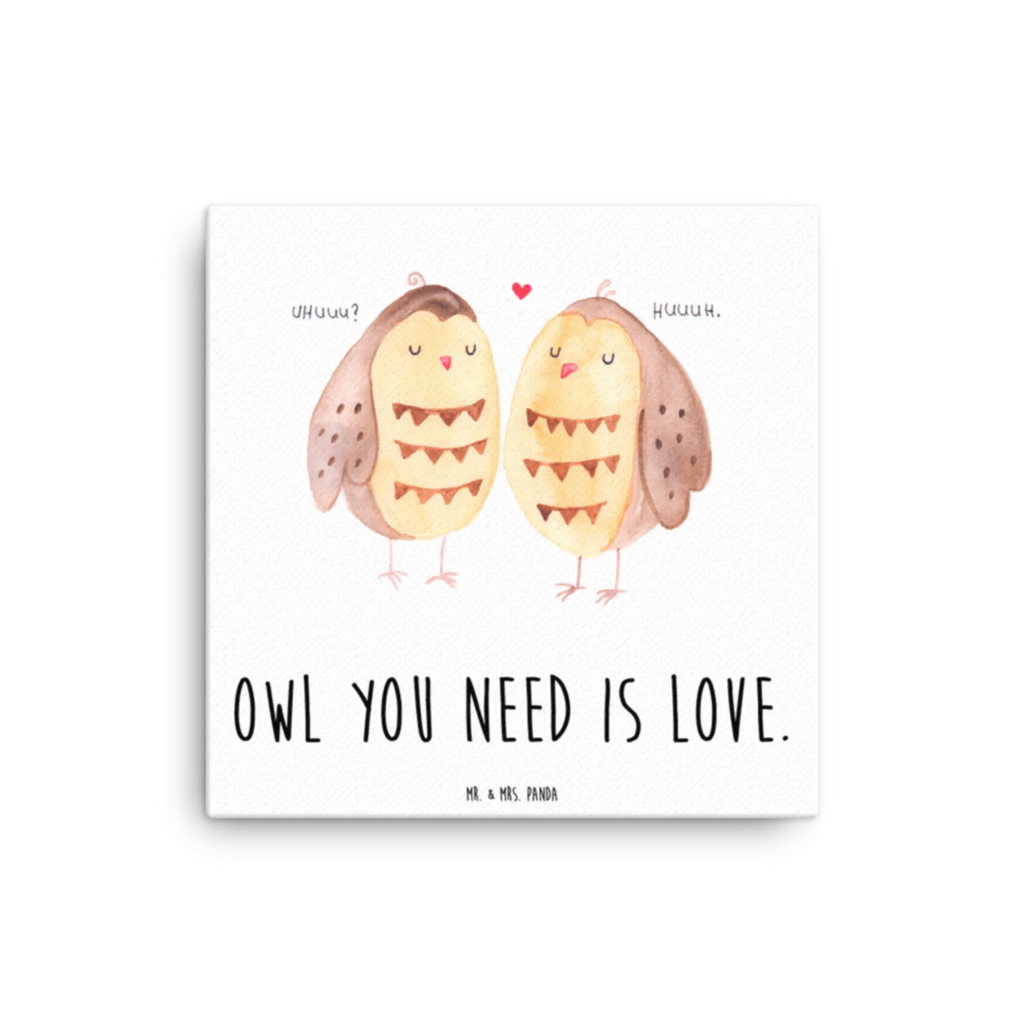 Leinwand Bild Eule Liebe Leinwand, Kunstdruck, Eule, Liebe, Owl, Hochzeit Spruch, Freundin Geschenk, Freund, Wortspiel Lustig, All You Need Is Love, Eule Deko, Liebe Spruch
