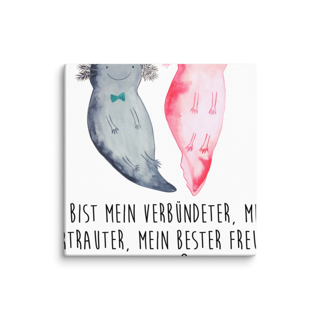 Leinwand Bild Axolotl Axel+Lotte Kunstdruck, Leinwand, Molch, Axolotl, Große Liebe, Verlobter, Freund, Lurch, Lurche, Ehemann, Axolot, Valentinstag, Schwanzlurch, Liebesbeweis, Jahrestag, Liebe