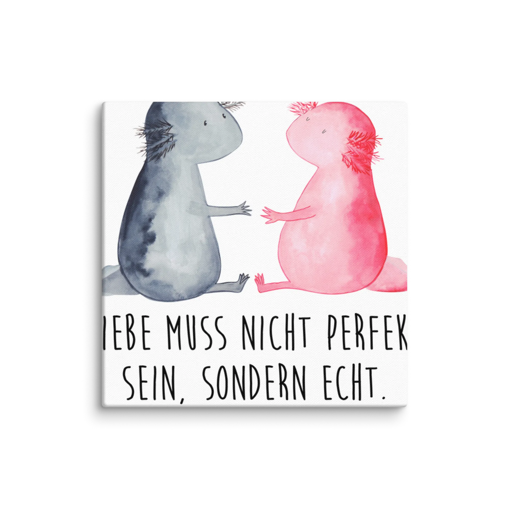 Leinwand Bild Axolotl Liebe Kunstdruck, Leinwand, Molch, Axolotl, Jahrestag, Liebe, Freund, Valentinstag, Verlobter, Lurch, Große Liebe, Lurche, Schwanzlurch, Axolot, Ehemann, Liebesbeweis