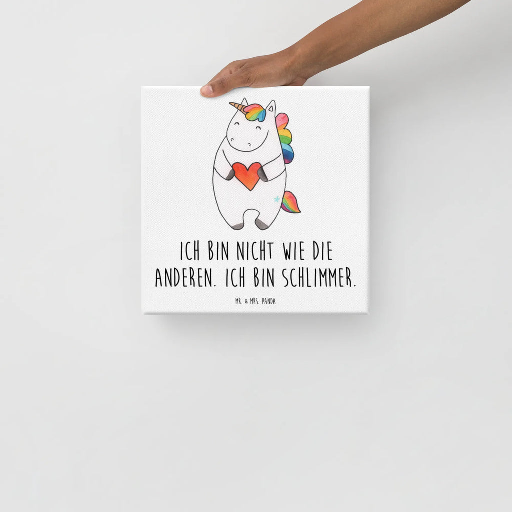 Canvas picture unicorn Heart Leinwand, Kunstdruck, Unicorn, Einhorn, Einhorn Deko, Einhörner, Herz, Anders, Bunt, Freundin, böse, Witzig, Lustig, Schlimm