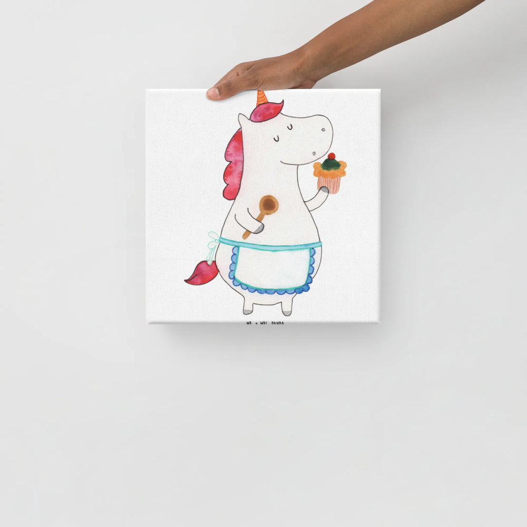 Canvas picture Jednorożec Kuchnia Kunstdruck, Leinwand, Unicorn, Einhorn, Einhorn Deko, Einhörner, Bäckerin, Torte, Träumen, Muffin, Koch, Hobbykoch, Kuchen, Backen, Motivation, Träumer
