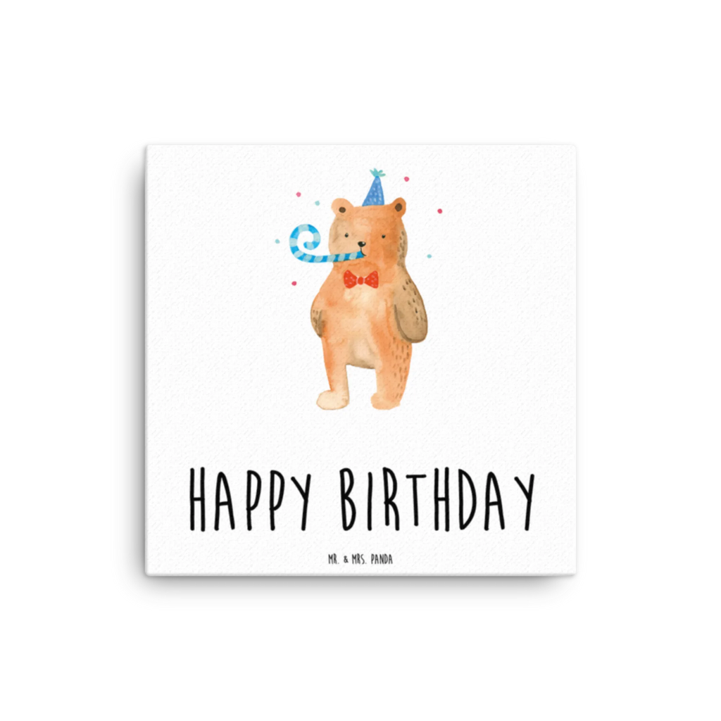 Canvas picture bear Birthday Leinwand, Kunstdruck, Teddybär, Teddy, Bär, Geburtstag, Alles Gute, Glückwunsch, Happy Birthday