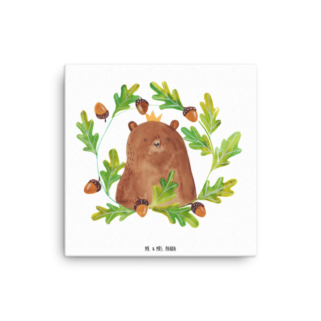 Canvas picture bear king Kunstdruck, Leinwand, Teddybär, Teddy, Bär, Papa Bär, Weltbester Papa, Papa, Vatertag, Daddy, Papi, Vater, Bester Vater, Dad, Bester Papa