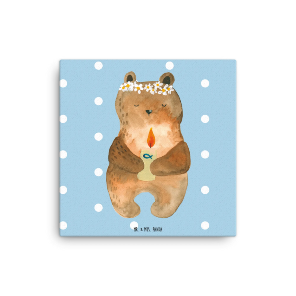 Canvas picture bear communion Leinwand, Kunstdruck, Dekoration, Wanddeko, Bild, Bär, Teddy, Teddybär, katholisch, Kommunion, Taufkerze, Gottes Segen