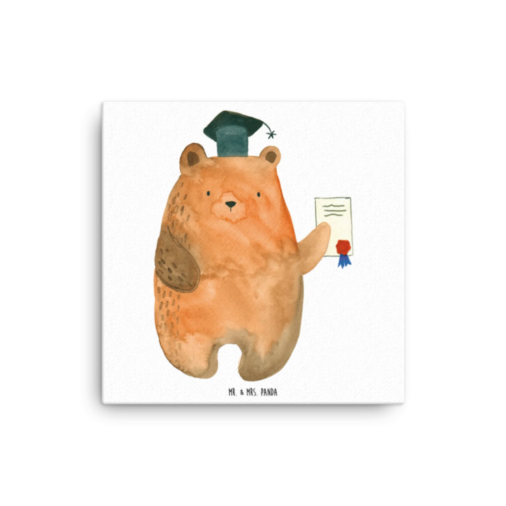 Canvas picture bear Test Bild, Kunstdruck, Wanddeko, Leinwand, Teddybär, Teddy, Bär, Prüfungen, Prüfung bestanden, Abitur, Abschluss, Abschlusszeugnis, Zeugnis
