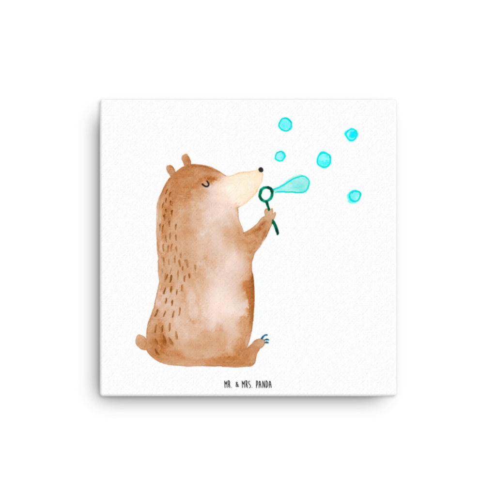 Leinwand Bild Bär Seifenblasen Leinwand, Kunstdruck, Teddybär, Teddy, Bär, Seifenblasen Bär Lustig Sein Glücklich Traurig Happy