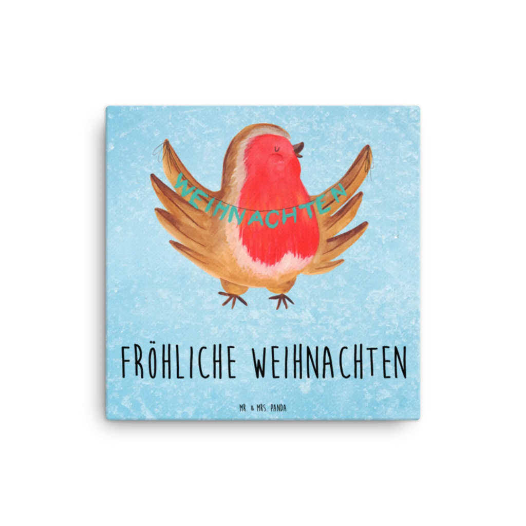 Leinwand Bild Rotkehlchen Weihnachten Leinwand, Kunstdruck, Winter, Wintermotiv, Heiligabend, Advent, Nikolaus, Weihnachtsdeko, Weihnachten, Frohe Weihnachten, Xmas, Weihnachtsgruß, Vogel, Weihnachtsmotiv