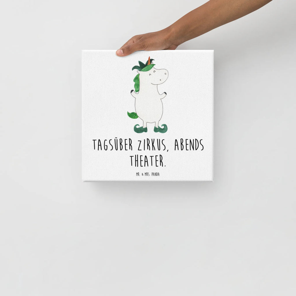 Leinwand Bild Einhorn Joker Bild, Leinwand, Wanddeko, Kunstdruck, Unicorn, Einhorn, Einhorn Deko, Einhörner, Hofnarr, Gaukler, Mittelalter, Kasper