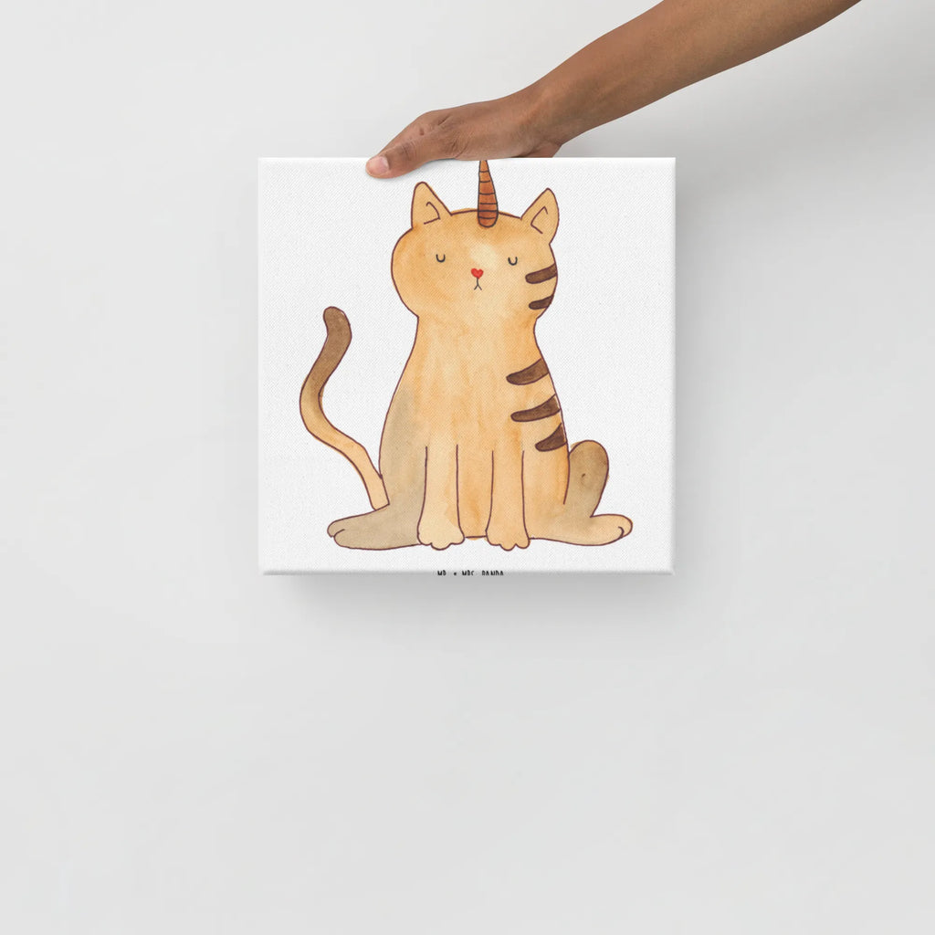 Canvas picture unicorn Cat Leinwand, Bild, Kunstdruck, Wanddeko, Dekoration, Einhorn, Einhörner, Einhorn Deko, Unicorn, Katzer, Mieze, Regenbogen, Glitzer, Einhornpower, Erwachsenwerden, Katze, Katzenhorn, Einhornkatze, Kittyhorn