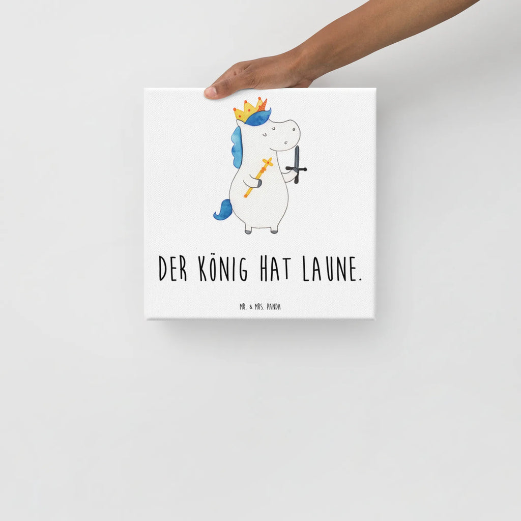 Canvas picture unicorn king with sword Bild, Wanddeko, Dekoration, Kunstdruck, Leinwand, Einhorn, Einhörner, Einhorn Deko, Unicorn, Ritter, Mittelalter, König