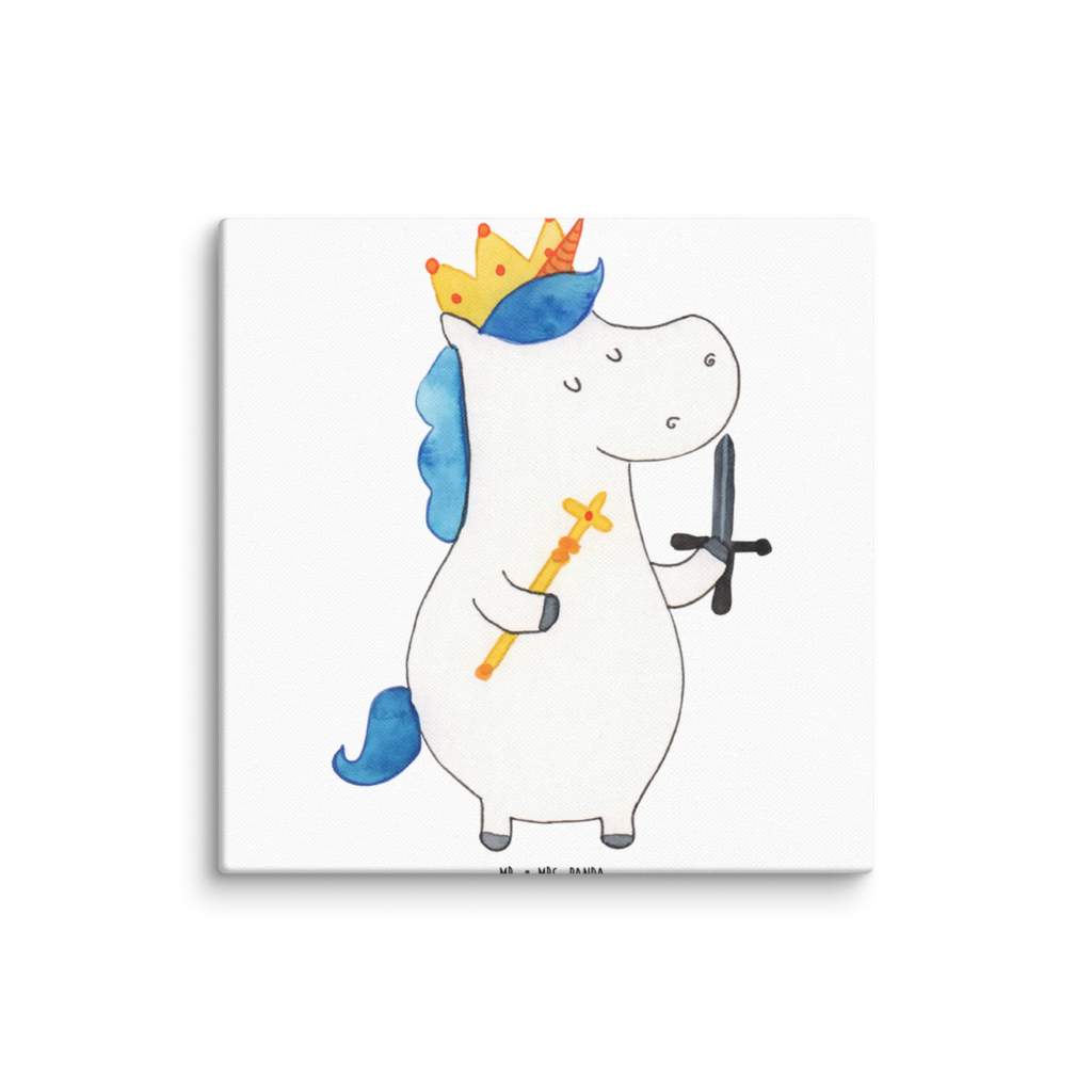 Canvas picture unicorn king with sword Bild, Wanddeko, Dekoration, Kunstdruck, Leinwand, Einhorn, Einhörner, Einhorn Deko, Unicorn, Ritter, Mittelalter, König