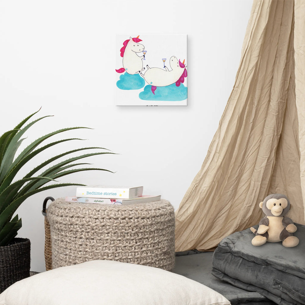 Canvas picture unicorn sparkling wine Leinwand, Kunstdruck, Unicorn, Einhorn, Einhorn Deko, Einhörner, Freundinnen, BFF, Anstoßen, Party, Mädelsabend, Sekt, Beste, Korken, Spaß, Freundin
