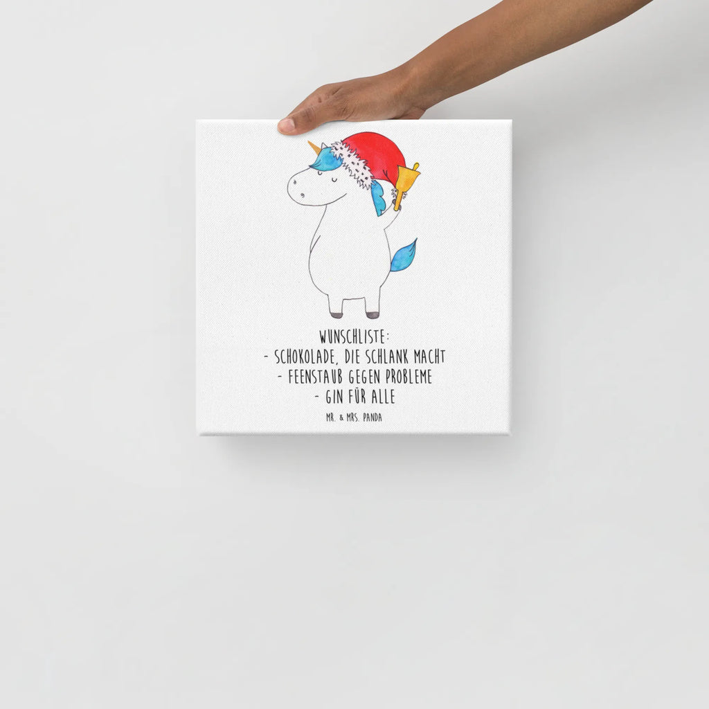 Canvas picture unicorn Santa Claus Kunstdruck, Leinwand, Unicorn, Einhorn, Einhorn Deko, Einhörner, Weihnachtsmann, Gin, Nikolaus, Wunschzettel, Weihnachten, Schoki, Feenstaub, Schokolade, Wunschliste