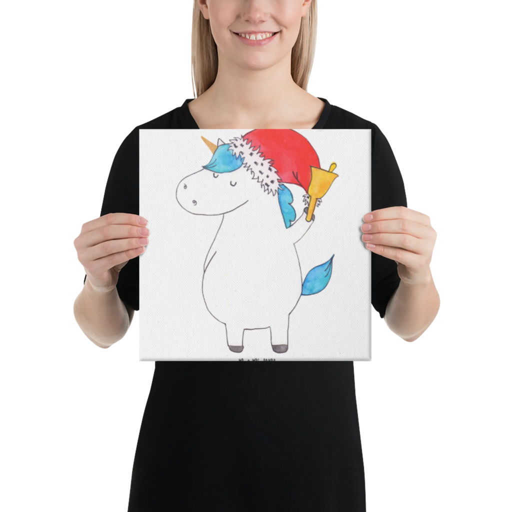 Canvas picture unicorn Santa Claus Kunstdruck, Leinwand, Unicorn, Einhorn, Einhorn Deko, Einhörner, Weihnachtsmann, Gin, Nikolaus, Wunschzettel, Weihnachten, Schoki, Feenstaub, Schokolade, Wunschliste