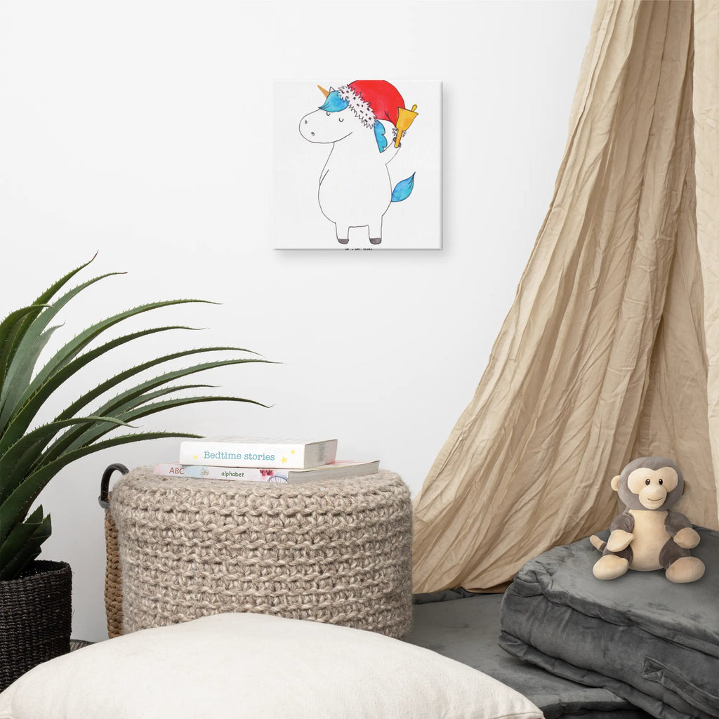 Canvas picture unicorn Santa Claus Kunstdruck, Leinwand, Unicorn, Einhorn, Einhorn Deko, Einhörner, Weihnachtsmann, Gin, Nikolaus, Wunschzettel, Weihnachten, Schoki, Feenstaub, Schokolade, Wunschliste