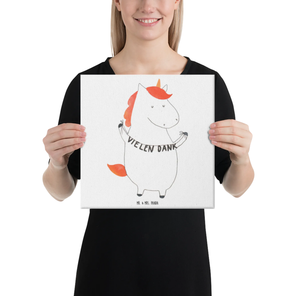 Leinwand Bild Einhorn Vielen Dank Leinwand, Bild, Kunstdruck, Wanddeko, Dekoration, Einhorn, Einhörner, Einhorn Deko, Unicorn, Danke, vielen Dank, Dankeschön, Danksagung