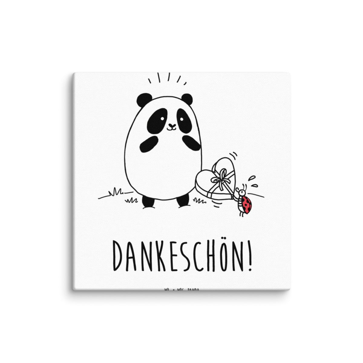 Obraz na płótnie Panda Dziękuję Kunstdruck, Leinwand