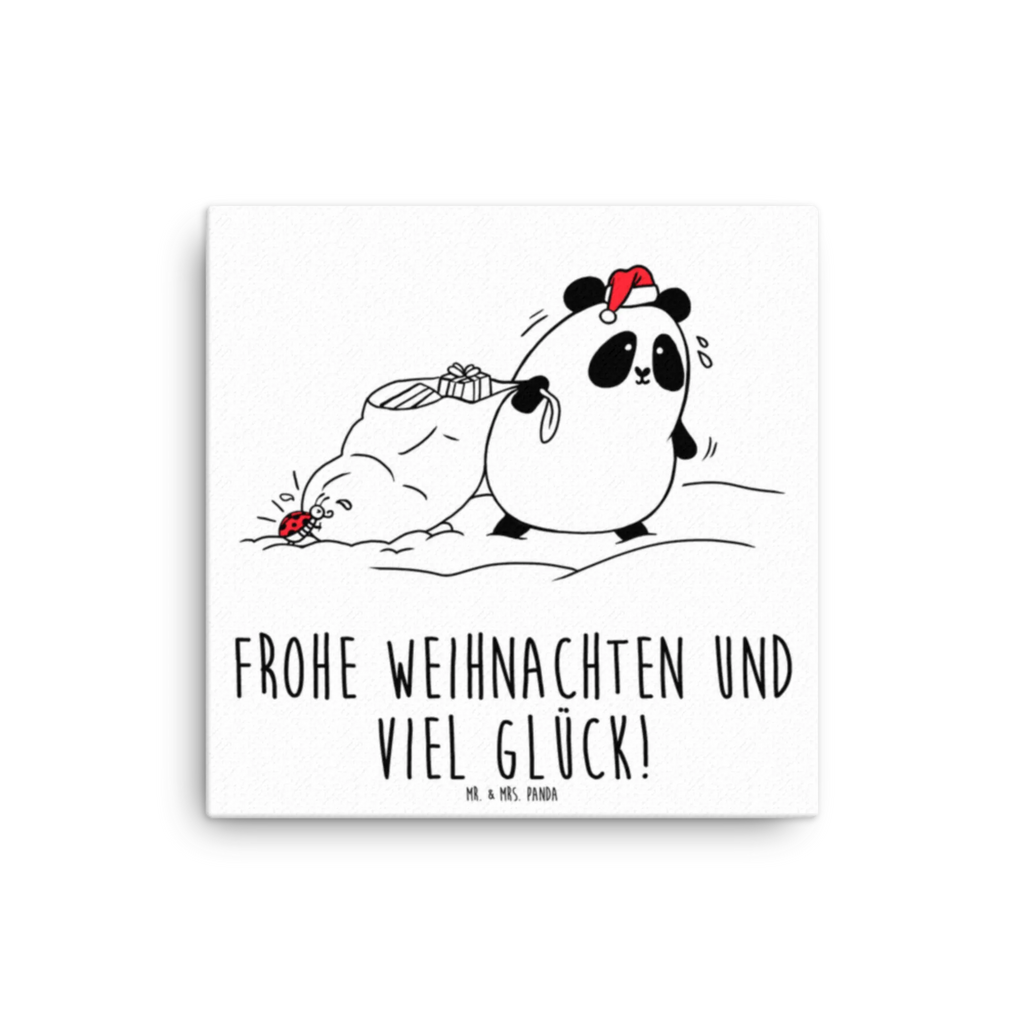 Canvas picture Panda Christmas Kunstdruck, Wanddeko, Leinwand, Bild, Dekoration