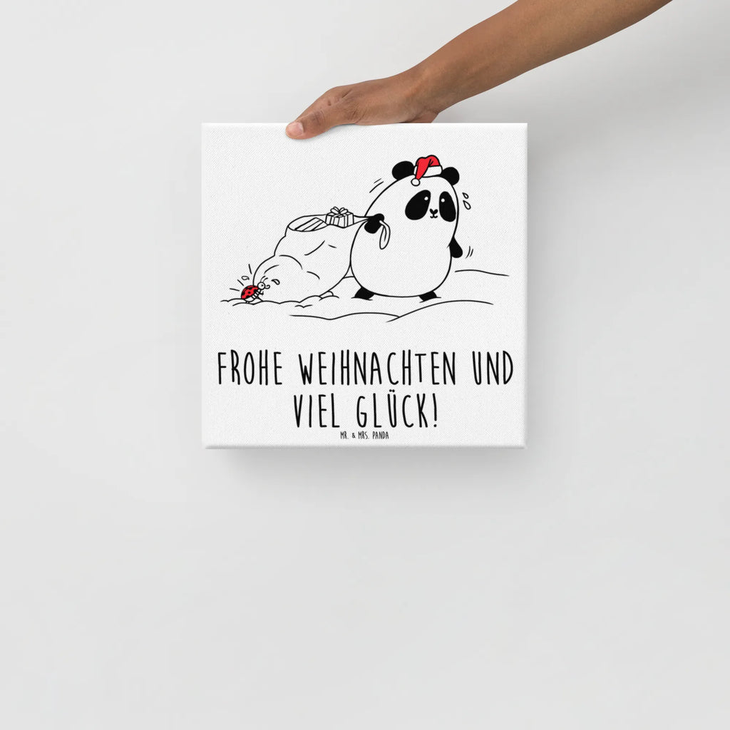 Canvas picture Panda Christmas Kunstdruck, Wanddeko, Leinwand, Bild, Dekoration