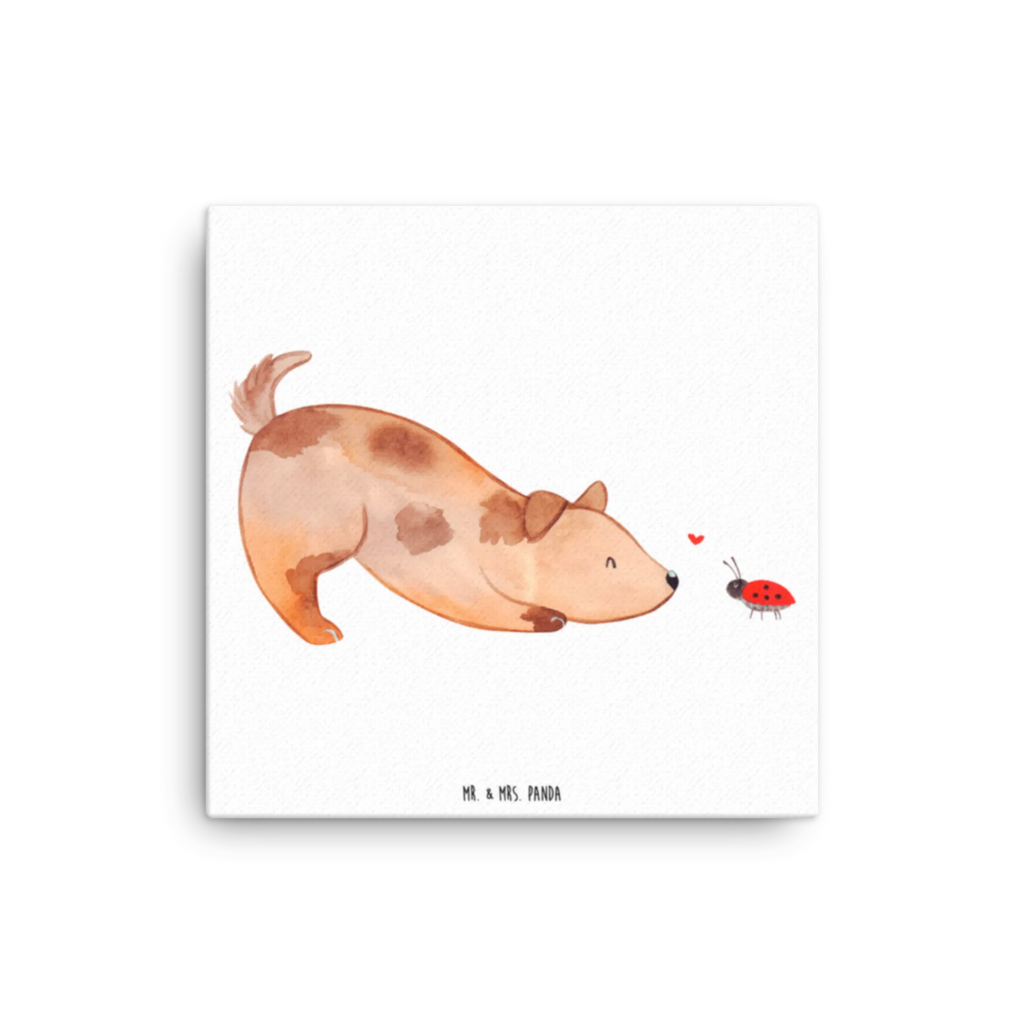 Canvas picture Dog ladybug Wanddeko, Kunstdruck, Dekoration, Bild, Leinwand, Hund, Hundemotiv, Haustier, Hunderasse, Tierliebhaber, Hundebesitzer, Sprüche, Hundespruch, Mischling, Marienkäfer, Mischlinghund, Hunde