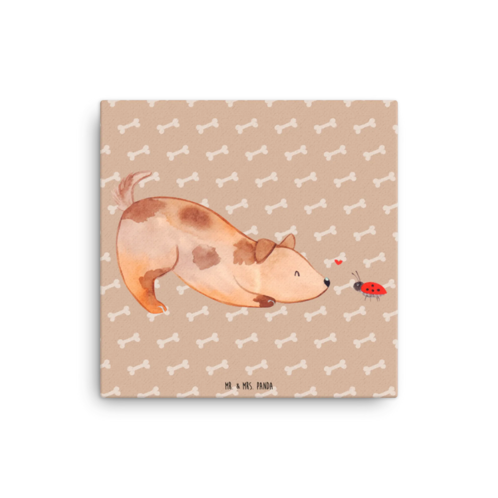 Canvas picture Dog ladybug Wanddeko, Kunstdruck, Dekoration, Bild, Leinwand, Hund, Hundemotiv, Haustier, Hunderasse, Tierliebhaber, Hundebesitzer, Sprüche, Hundespruch, Mischling, Marienkäfer, Mischlinghund, Hunde