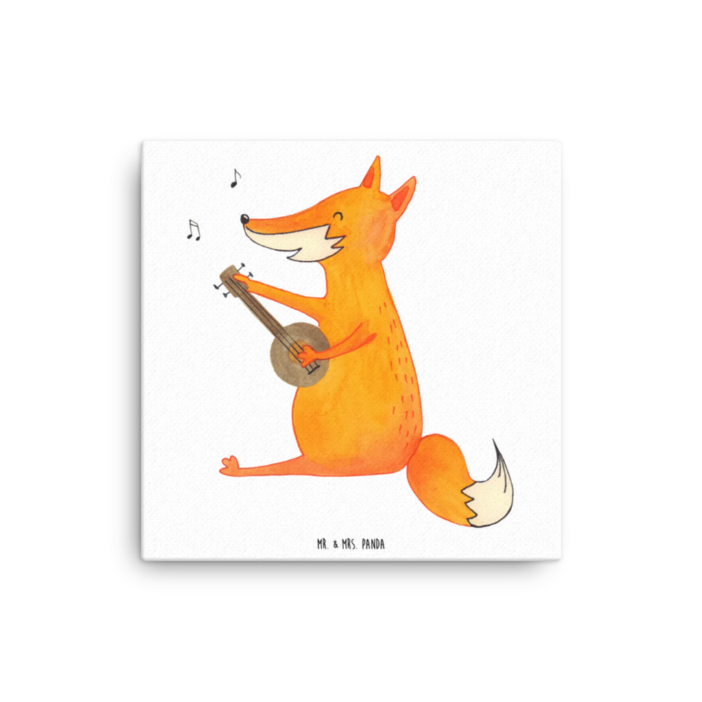 Canvas picture Lis gitara Kunstdruck, Leinwand, Fuchs, Sängerin, Füchse, Musik Spruch, Geschenk Musiker, Gitarre, Sänger, Musikerin
