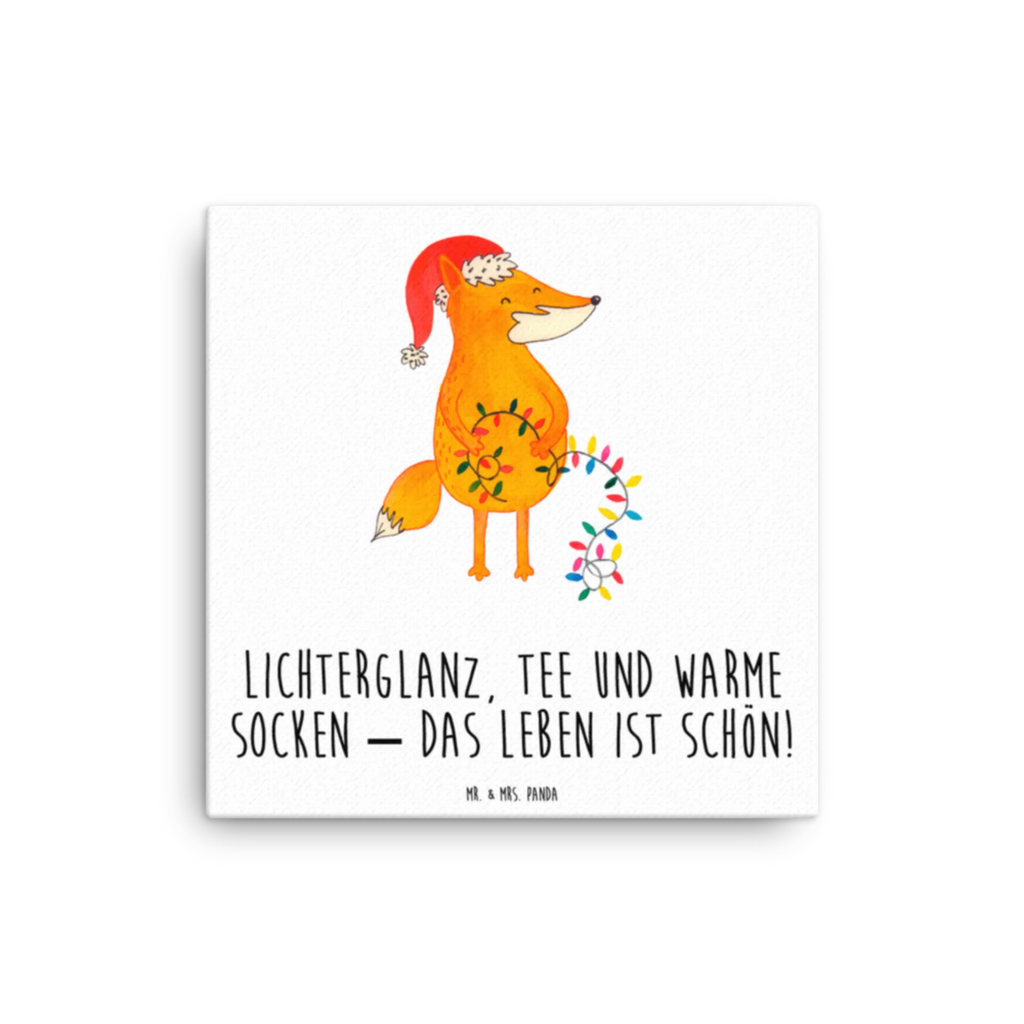 Leinwand Bild Fuchs Weihnachten Kunstdruck, Leinwand, Winter, Wintermotiv, Heiligabend, Advent, Nikolaus, Weihnachtsdeko, Weihnachten, Weihnachtszeit, Füchse, Fuchs, Spruch schön, Weihnachtsmann, Geschenk Weihnachten