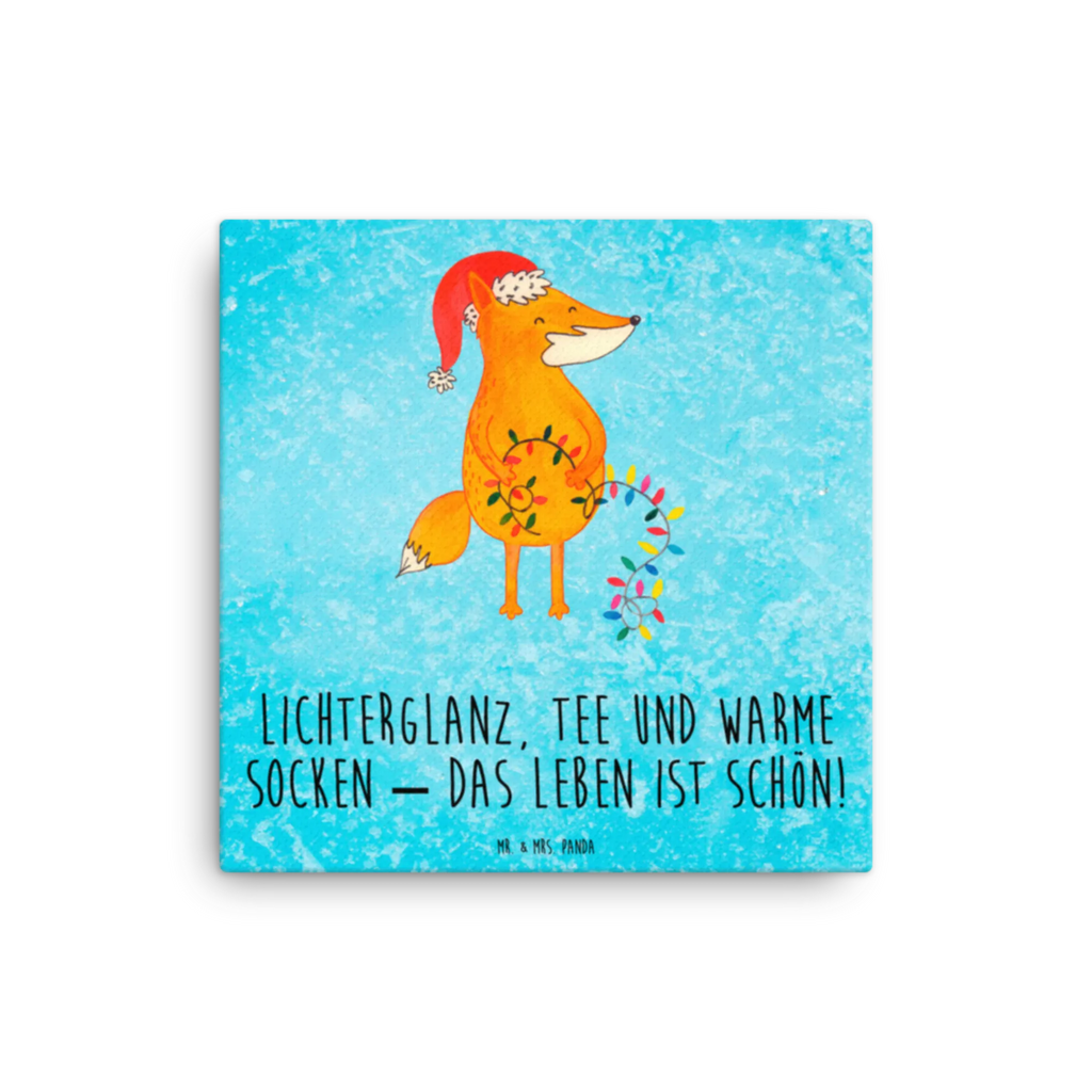 Leinwand Bild Fuchs Weihnachten Kunstdruck, Leinwand, Winter, Wintermotiv, Heiligabend, Advent, Nikolaus, Weihnachtsdeko, Weihnachten, Weihnachtszeit, Füchse, Fuchs, Spruch schön, Weihnachtsmann, Geschenk Weihnachten