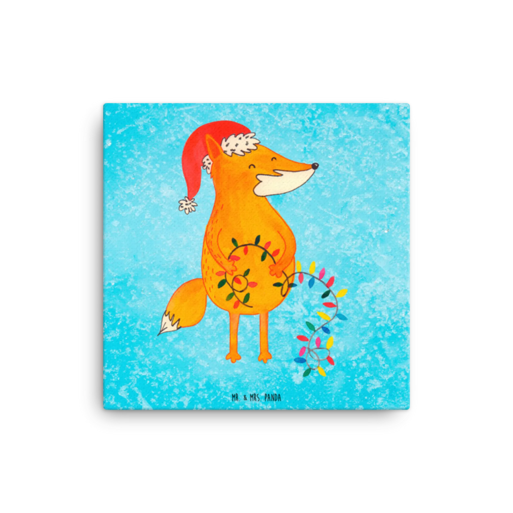 Leinwand Bild Fuchs Weihnachten Kunstdruck, Leinwand, Winter, Wintermotiv, Heiligabend, Advent, Nikolaus, Weihnachtsdeko, Weihnachten, Weihnachtszeit, Füchse, Fuchs, Spruch schön, Weihnachtsmann, Geschenk Weihnachten