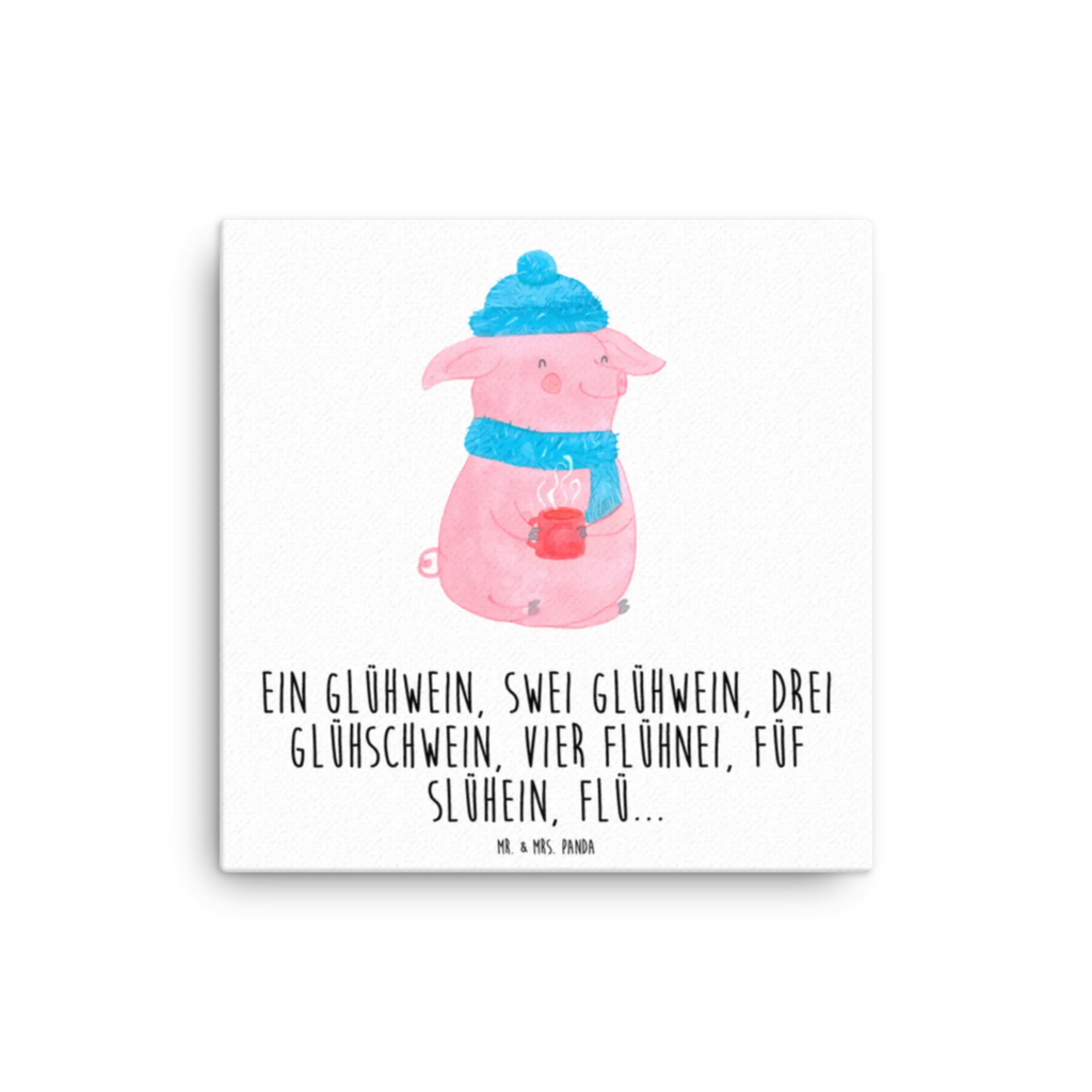 Leinwand Bild Lallelndes Glühschwein Kunstdruck, Leinwand, Weihnachten, Winter, Weihnachtsdeko, Nikolaus, Advent, Heiligabend, Wintermotiv, Betrunken, Spruch, Glühwein, Weihnachtsmarkt