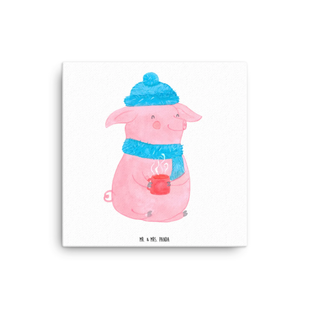 Leinwand Bild Lallelndes Glühschwein Kunstdruck, Leinwand, Weihnachten, Winter, Weihnachtsdeko, Nikolaus, Advent, Heiligabend, Wintermotiv, Betrunken, Spruch, Glühwein, Weihnachtsmarkt