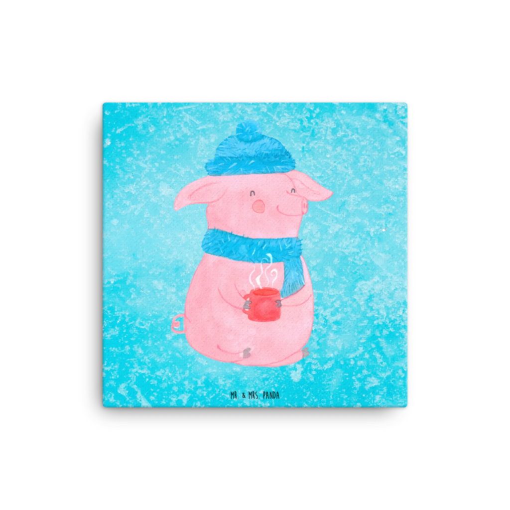 Leinwand Bild Lallelndes Glühschwein Kunstdruck, Leinwand, Weihnachten, Winter, Weihnachtsdeko, Nikolaus, Advent, Heiligabend, Wintermotiv, Betrunken, Spruch, Glühwein, Weihnachtsmarkt