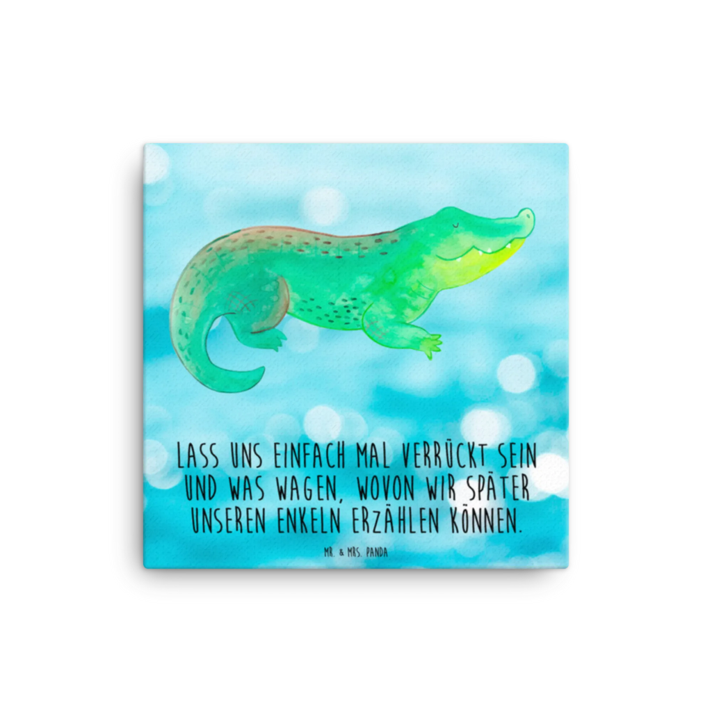 Canvas picture Crocodile Leinwand, Kunstdruck, Meer, Urlaub, Meerestiere, Krokodil, Beste Freundin, Lieblingsmensch, Abenteuerlust, Verrückt sein, Krokodile, Freundin, Spontan sein, Reiselust