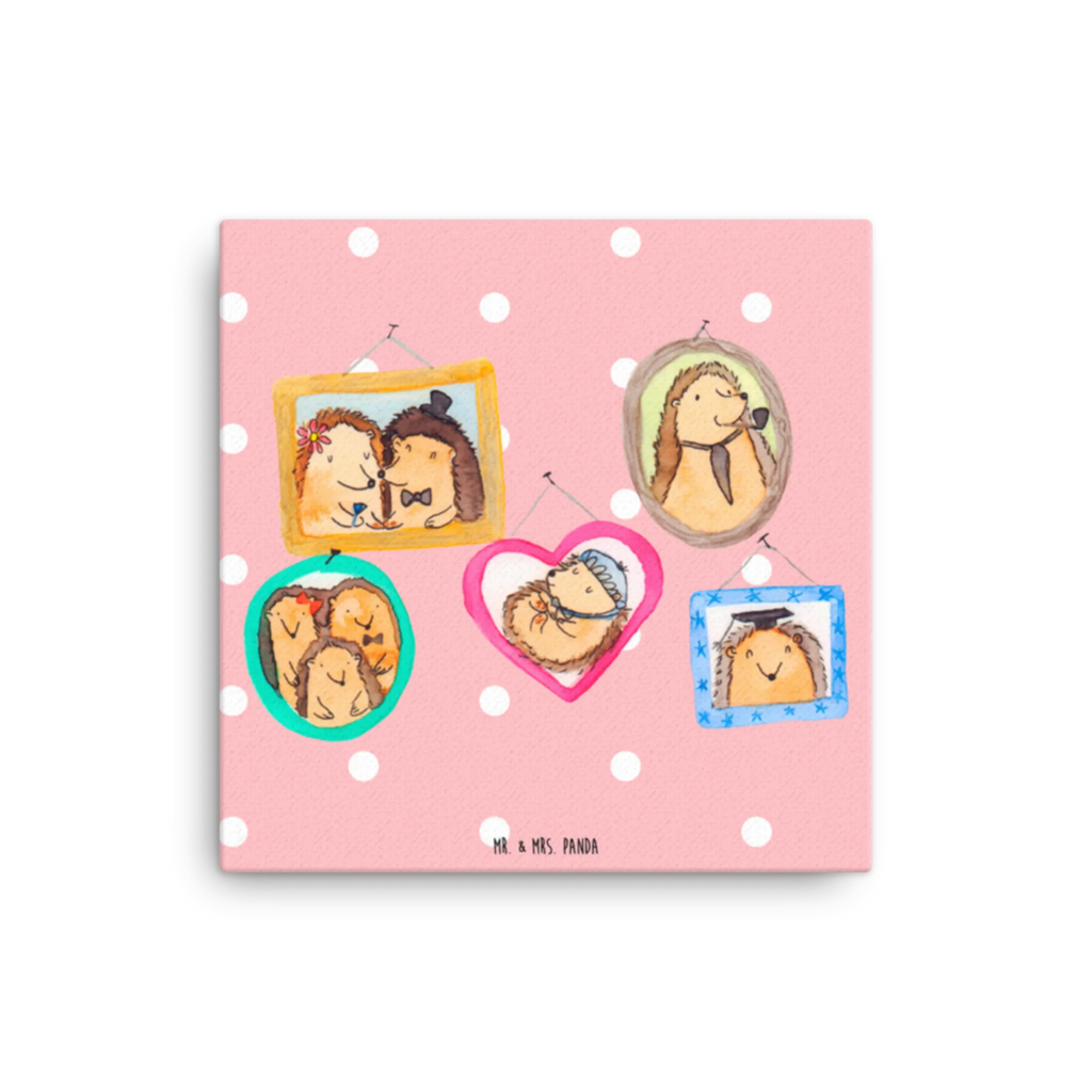 Canvas picture Hedgehog family Kunstdruck, Leinwand, Vatertag, Schwester, Muttertag, Bruder, Papa, Mama, Oma, Opa, Familie, Igel, Zusammenhalt, Liebe, Bilder, Glück