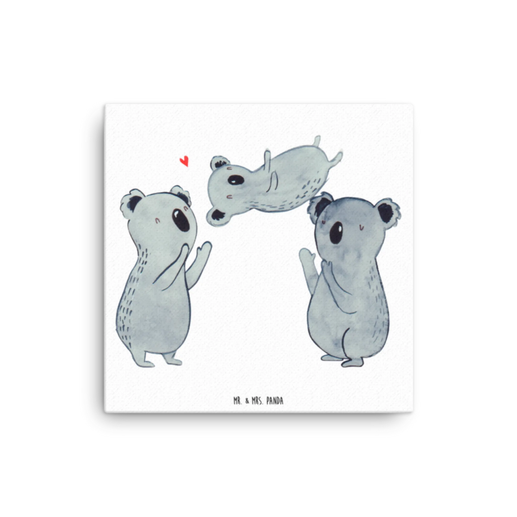 Canvas picture koalas Celebrate Dekoration, Leinwand, Bild, Wanddeko, Kunstdruck, Geburtstag, Geburtstagsgeschenk, Geschenk, Eltern, Familie, Liebe, Koala, Herz, Kind