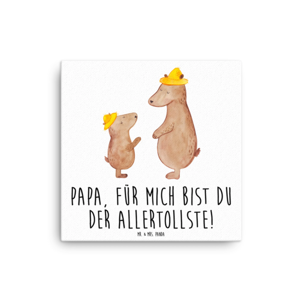 Leinwand Bild Bären mit Hut Kunstdruck, Leinwand, Vatertag, Schwester, Muttertag, Bruder, Papa, Mama, Oma, Opa, Familie, Papi, Dad, Lieblingsmensch, Vorbild, Vater-Sohn, Vater, Sohn, Bären, Kind, Söhne, Bär, Kinder, Paps, Family, Daddy