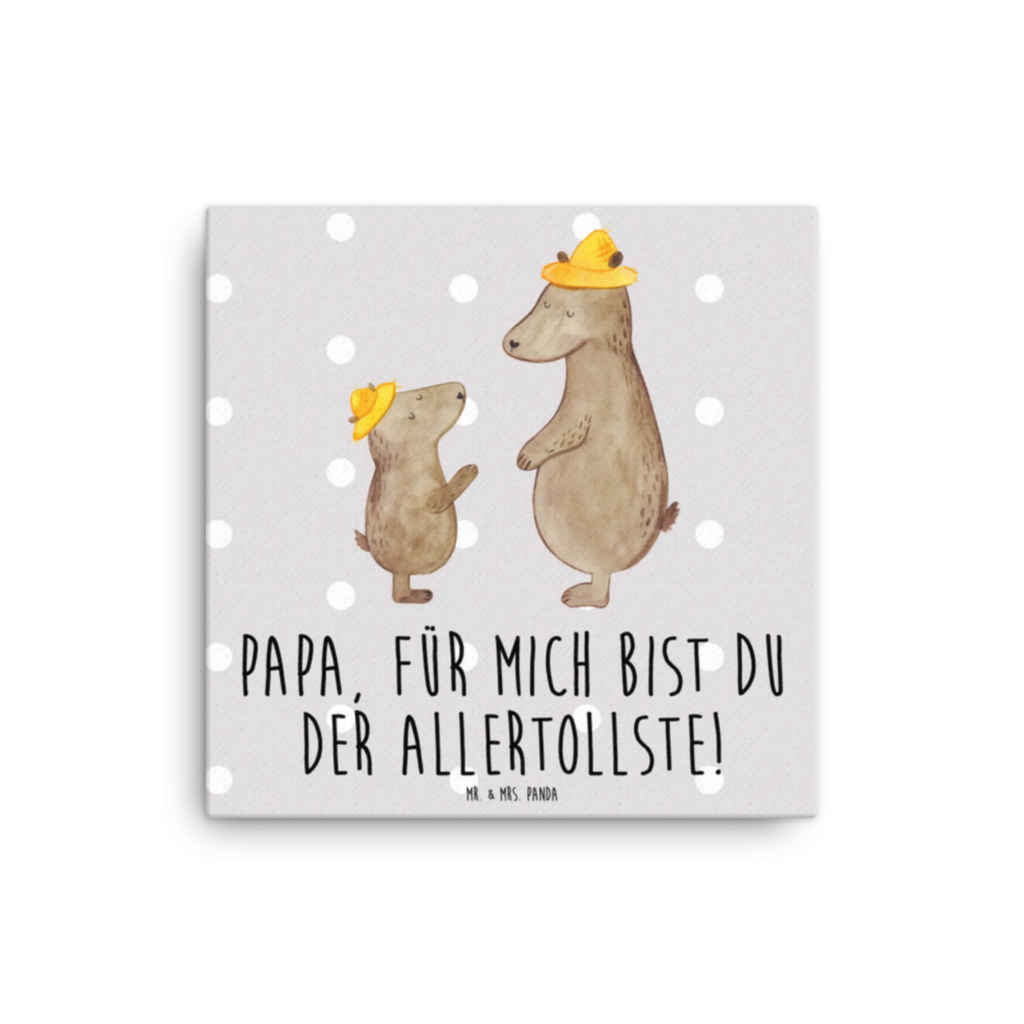 Leinwand Bild Bären mit Hut Kunstdruck, Leinwand, Vatertag, Schwester, Muttertag, Bruder, Papa, Mama, Oma, Opa, Familie, Papi, Dad, Lieblingsmensch, Vorbild, Vater-Sohn, Vater, Sohn, Bären, Kind, Söhne, Bär, Kinder, Paps, Family, Daddy