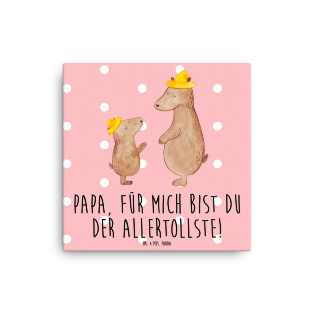 Leinwand Bild Bären mit Hut Kunstdruck, Leinwand, Vatertag, Schwester, Muttertag, Bruder, Papa, Mama, Oma, Opa, Familie, Papi, Dad, Lieblingsmensch, Vorbild, Vater-Sohn, Vater, Sohn, Bären, Kind, Söhne, Bär, Kinder, Paps, Family, Daddy