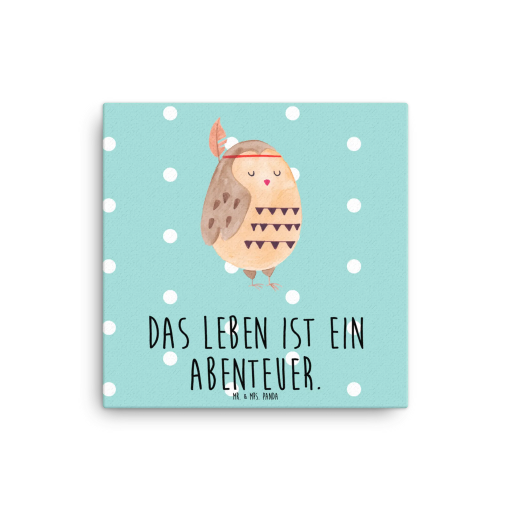 Canvas picture Owl feather headdress Leinwand, Kunstdruck, Eule, Federschmuck, Eule Deko, Dekoration, Reisespruch, Das Leben Ist Ein Abenteuer, Owl