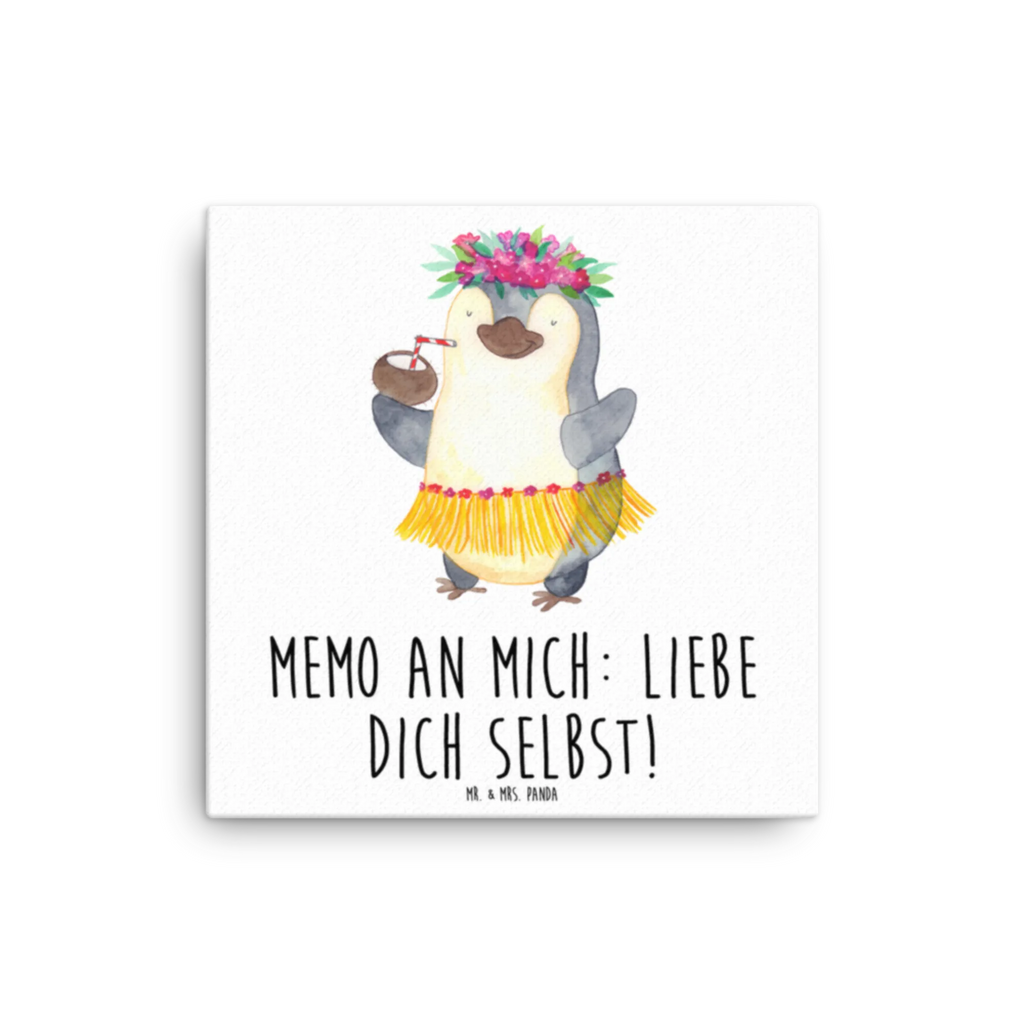 Canvas picture Penguin coconut Kunstdruck, Leinwand, Pinguin, Hawaii, Aloha, Urlaub, Kokosnuss, Pinguine